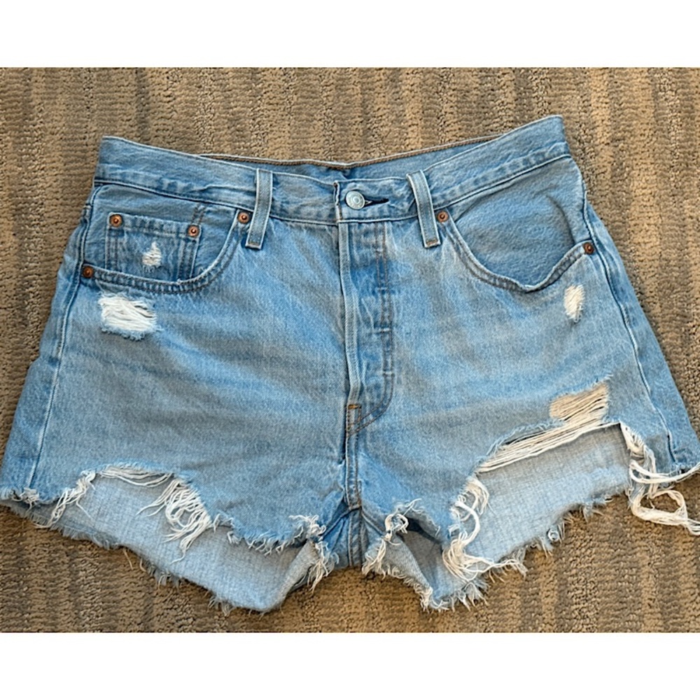Levi’s 501 High Waisted Denim Shorts